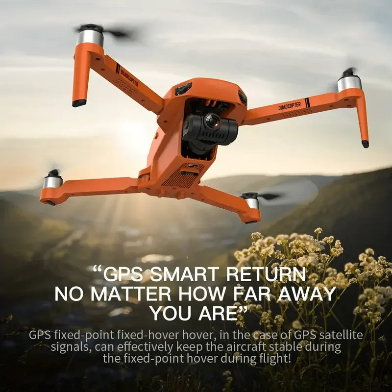 4K HD GPS Drone with Dual Camera 2-Axis Gimbal Optical Flow WiFi FPV,
