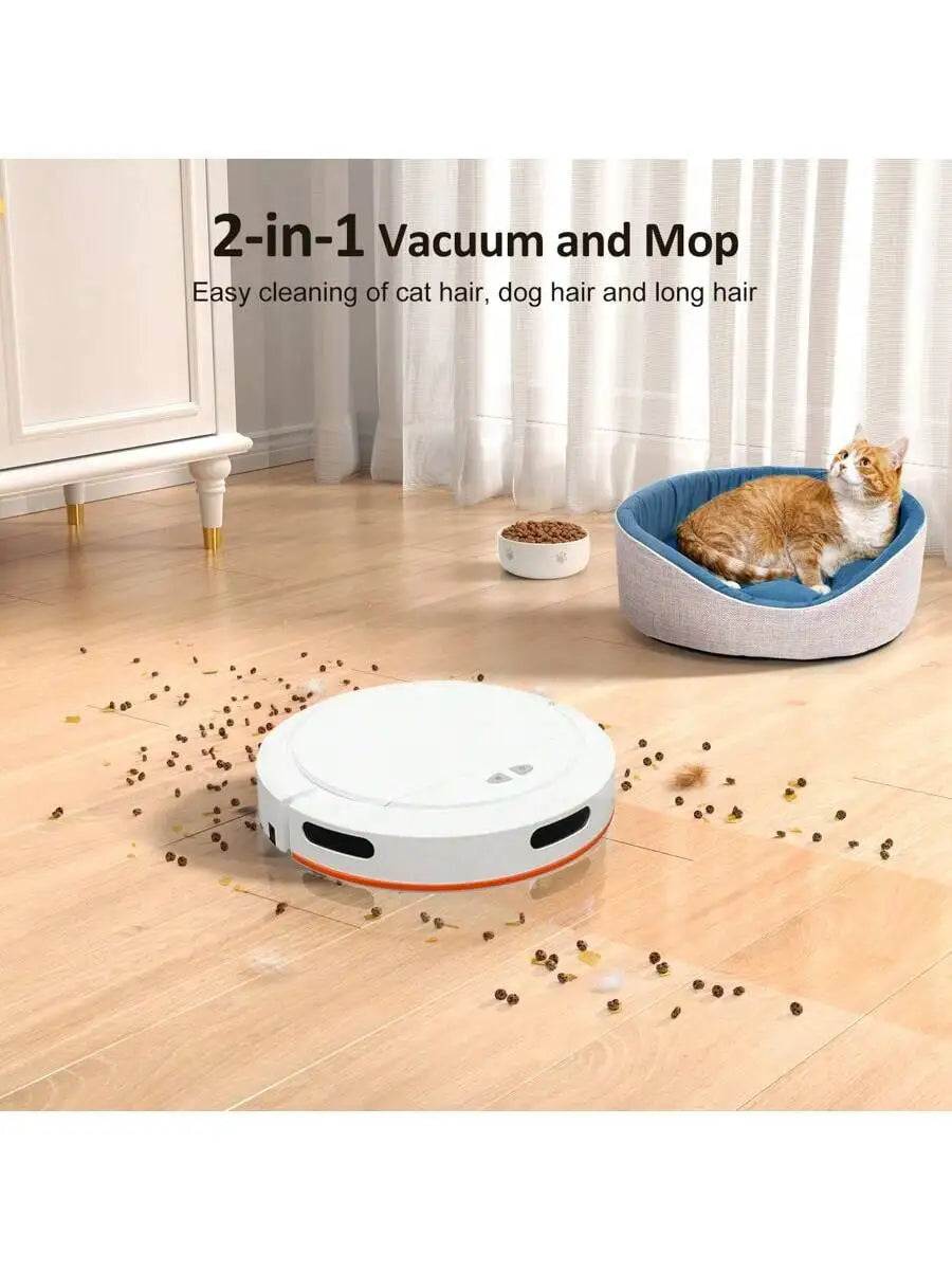 Smart, Wireless,  Multifunctional Vacuum Cleaner Robot With Powerful