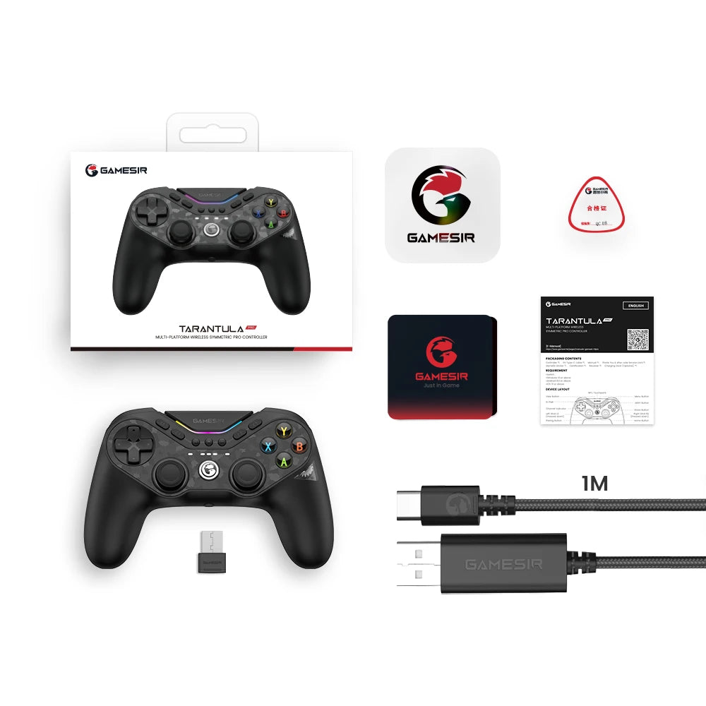 GameSir Tarantula Pro wireless gamepad Switch 2 controller with 9 mappable buttons,
