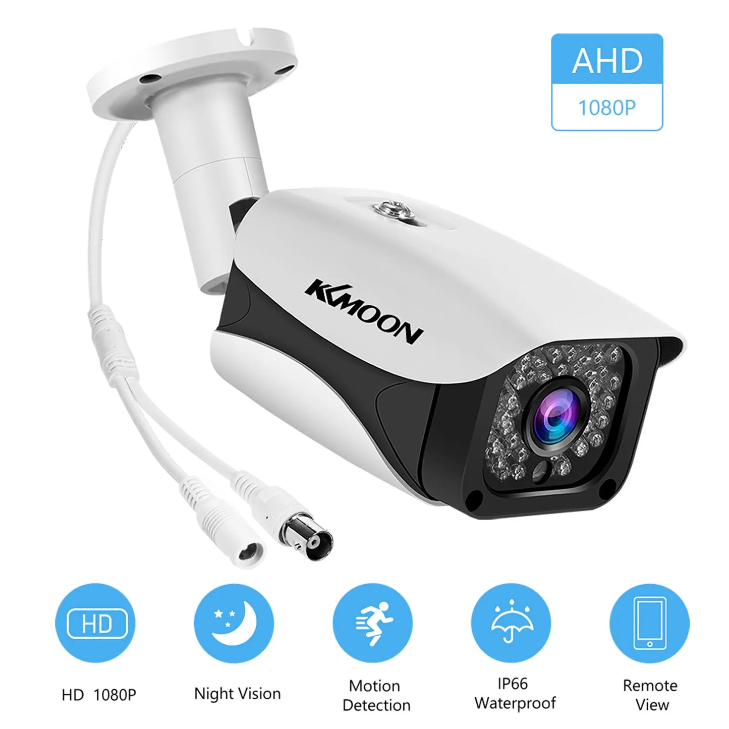 2MP 1080P FHD Security Camera Outdoor/Indoor Night Vision