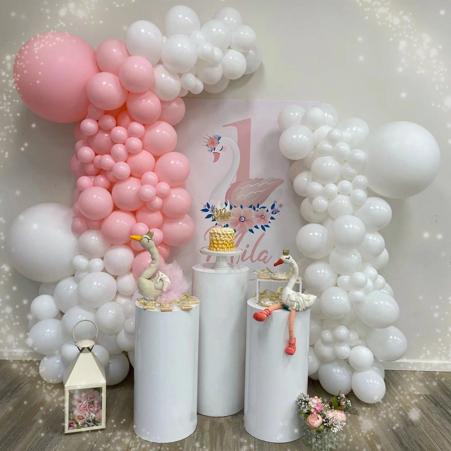 US Delivery 3/5pcs White Cylinder Table Pedestal Stand Decor Backdrop for Party Wedding Decorations Holiday