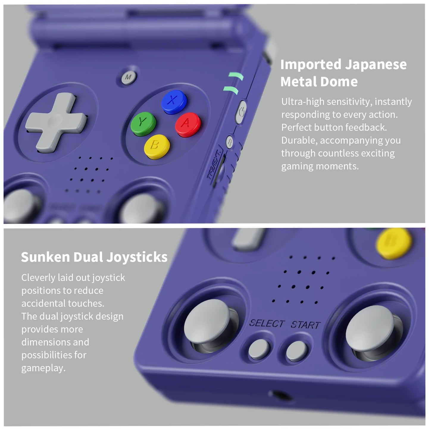 3.4-Inch IPS Linux 64-bit Game Console H700 quad-core LPDDR4 2GB Retro Game Player HD-Connect