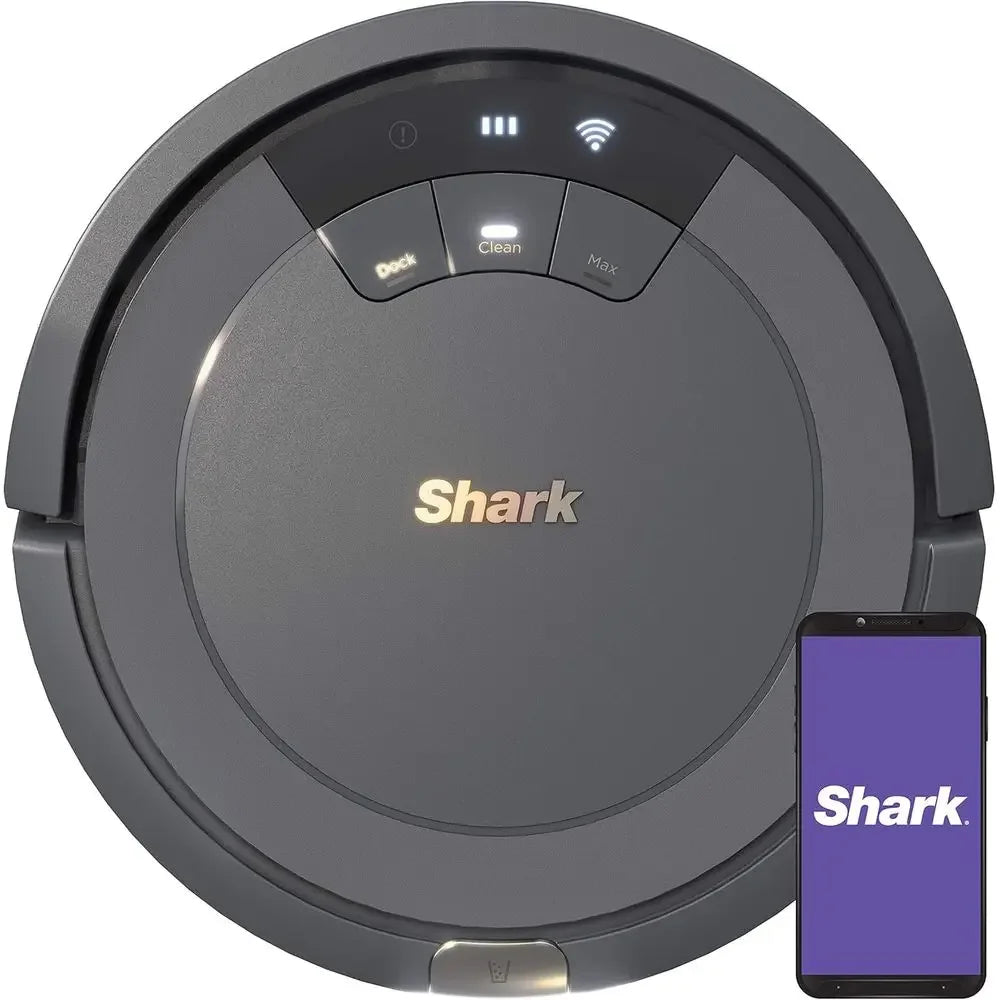 AV753 ION Robotic Vacuum, Wi-i Conted, 120min Runtime, Compatible with Alexa, Multi-Surace Cleaning, Gray (Renewed)