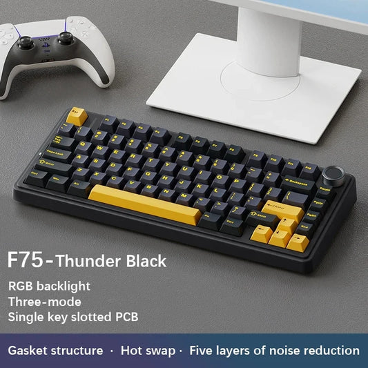 2.4G Wireless/Bluetooth/Wired Gaming Mechanical Keyboard RGB Customized