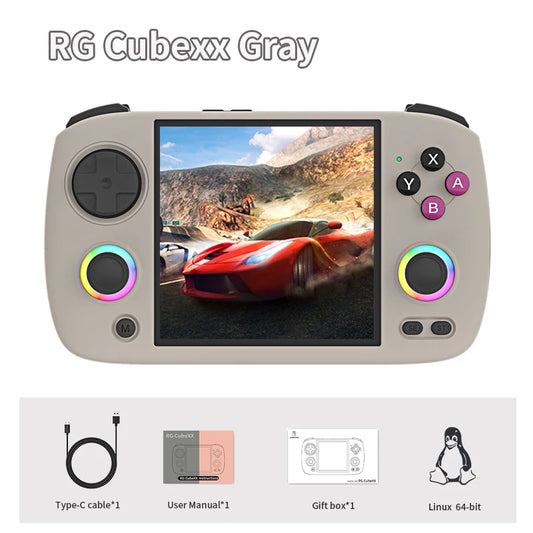 Retro Handheld Game Console 3.95" IPS Screen Linux 64-bit 3800mAh Supports Online,TV Outpu