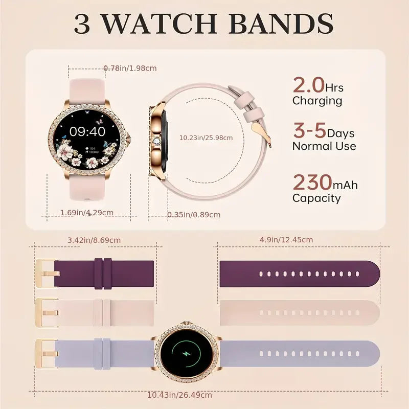 smart Watches for Women for Android and for iPhone Full Touch Screen Watch