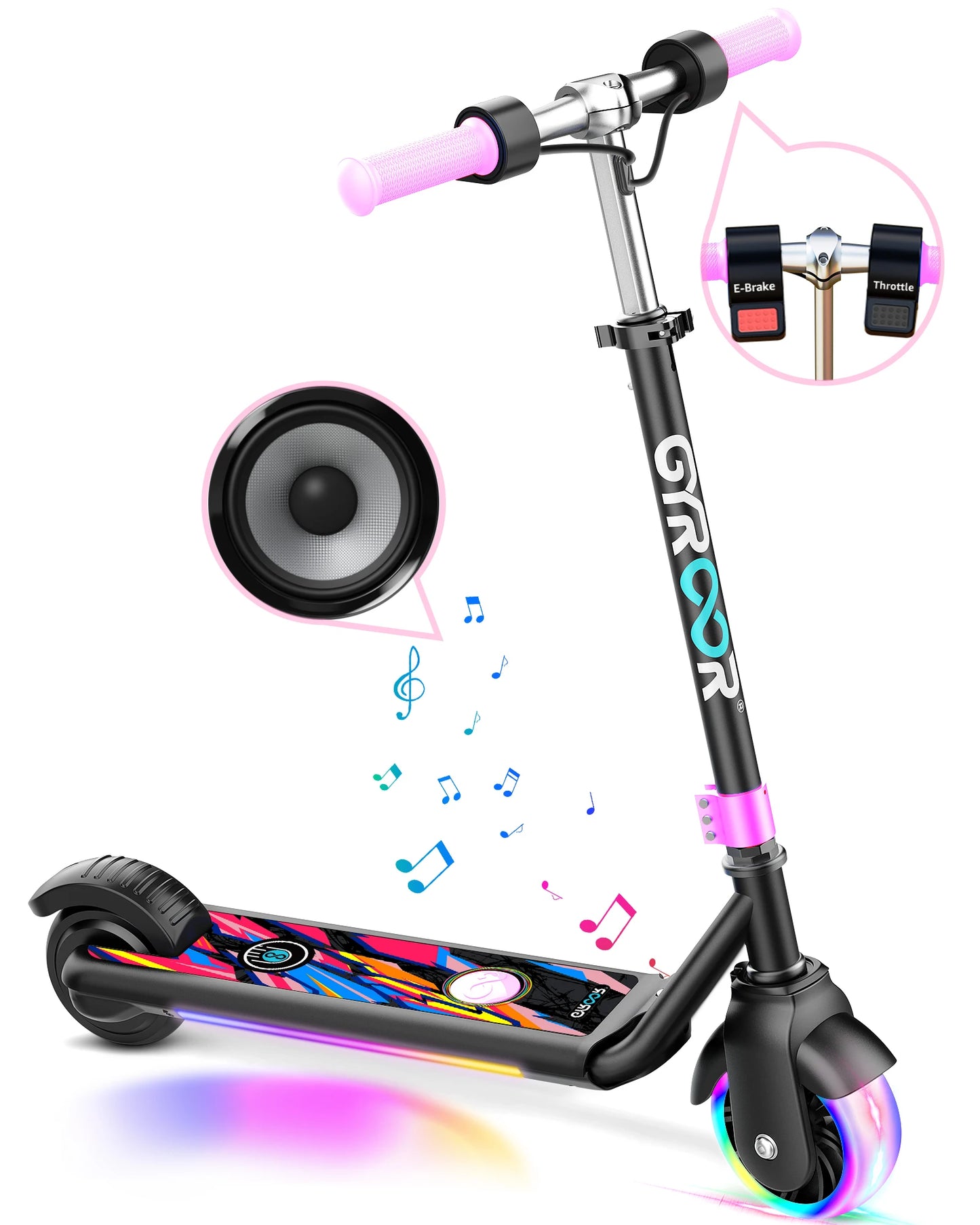 H30 Max Electric Scooter for Kids, LED Dispaly, 150W Powerful Motor, Dual Brake System, Adjustable Height and Speed.