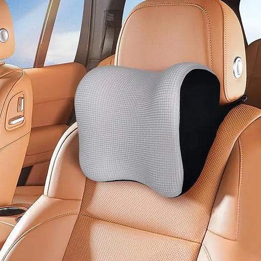 Ultra Soft Car Headrest Pillow, Car Pillow for Driving with Adjustable Strap,
