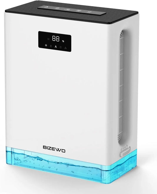 3L Dehumidifier for Home with Auto Shut Off, Large Room Dehumidifier with 2 Working Mode,