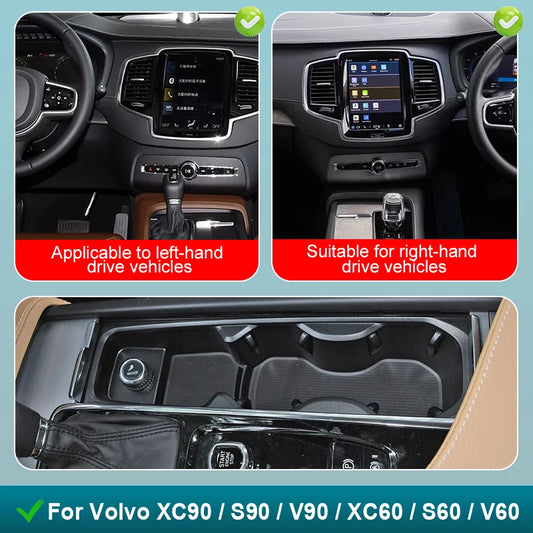 Car wireless charger phone charger charging holder for Volvo XC90 S90 V90 XC60 S60 V60 C60 2018-2021 accessories