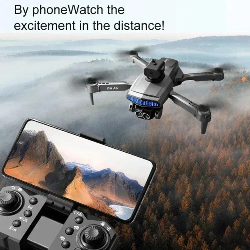 New D6 8K Drone Professional HD Dual Camera Optical Flow Localization Obstacle Avoidance