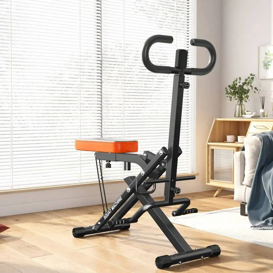 Squat Assist Trainer For Hip And Leg Exercises, 5-Position Adjustable Seat Cushion, Upgraded Version Enhanced Resistance,Squat Exercise Equipment For Home Gym Fitness