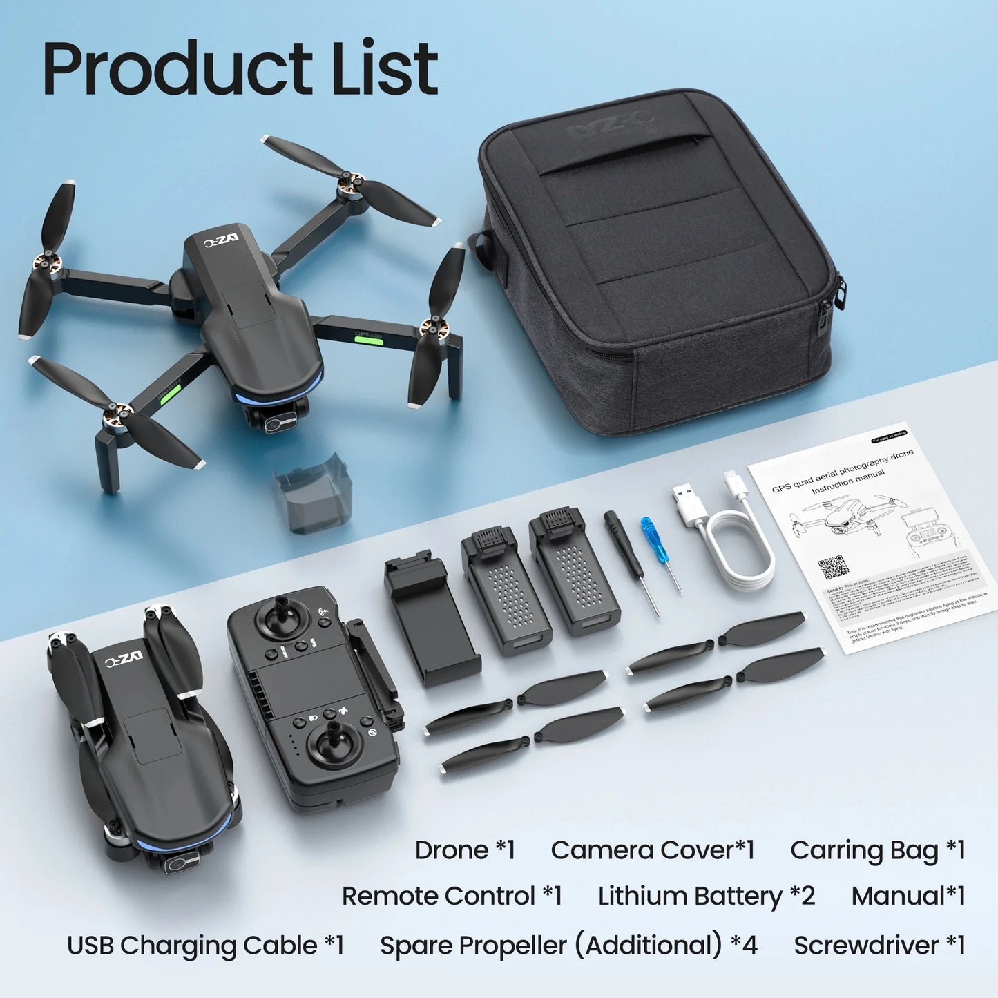 GPS Drone with 4k Camera for Adults 5G WiFi Transmission