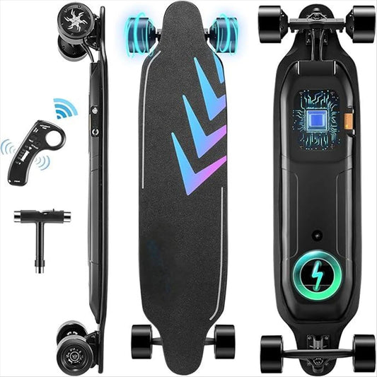 38" Electric Skateboard with Remote Control, Motor, 28 MPH