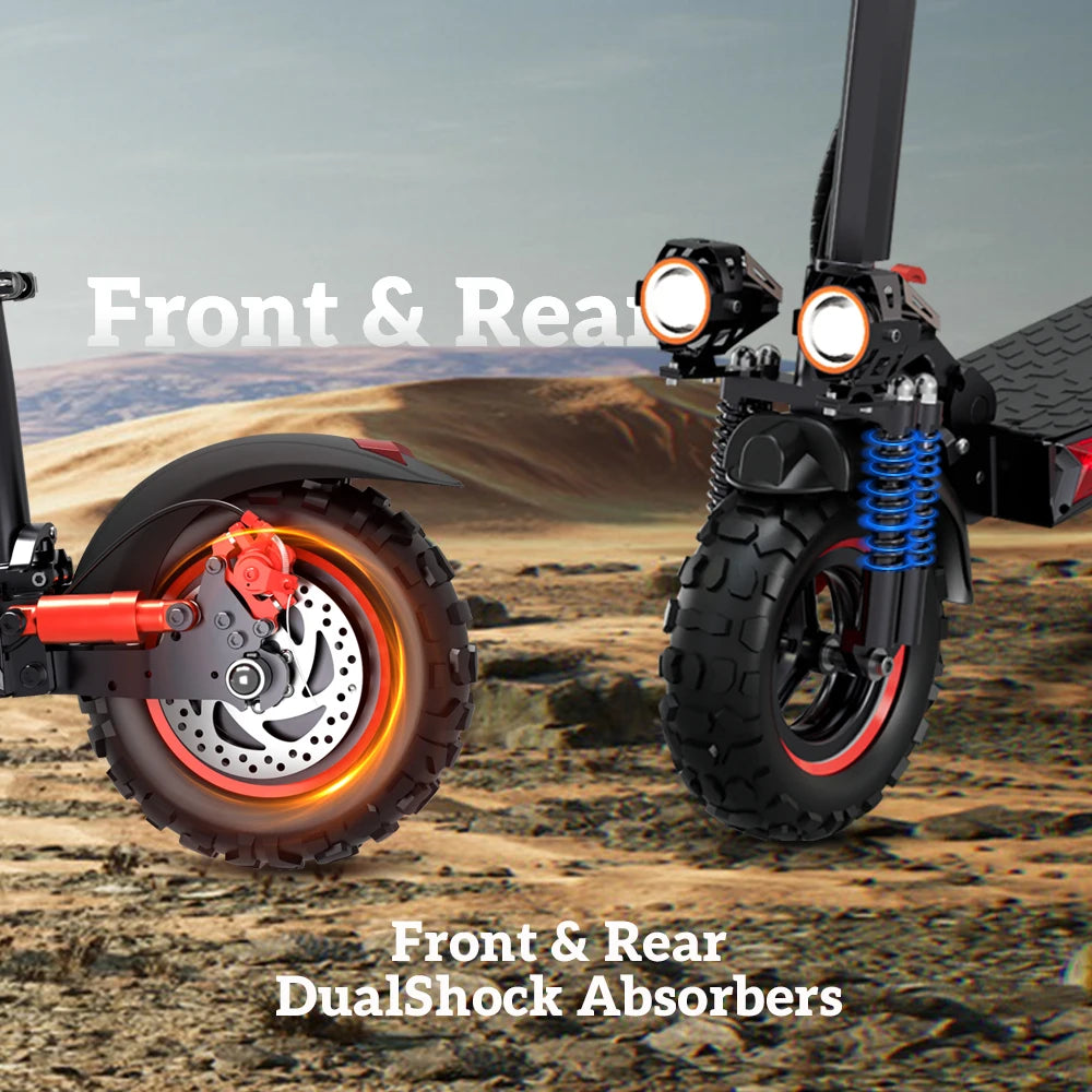 FREEBOY 1200/800W Off-road Electric Scooter with Seat, 1-year Quality Guarantee Foldable Commuting E-scooter