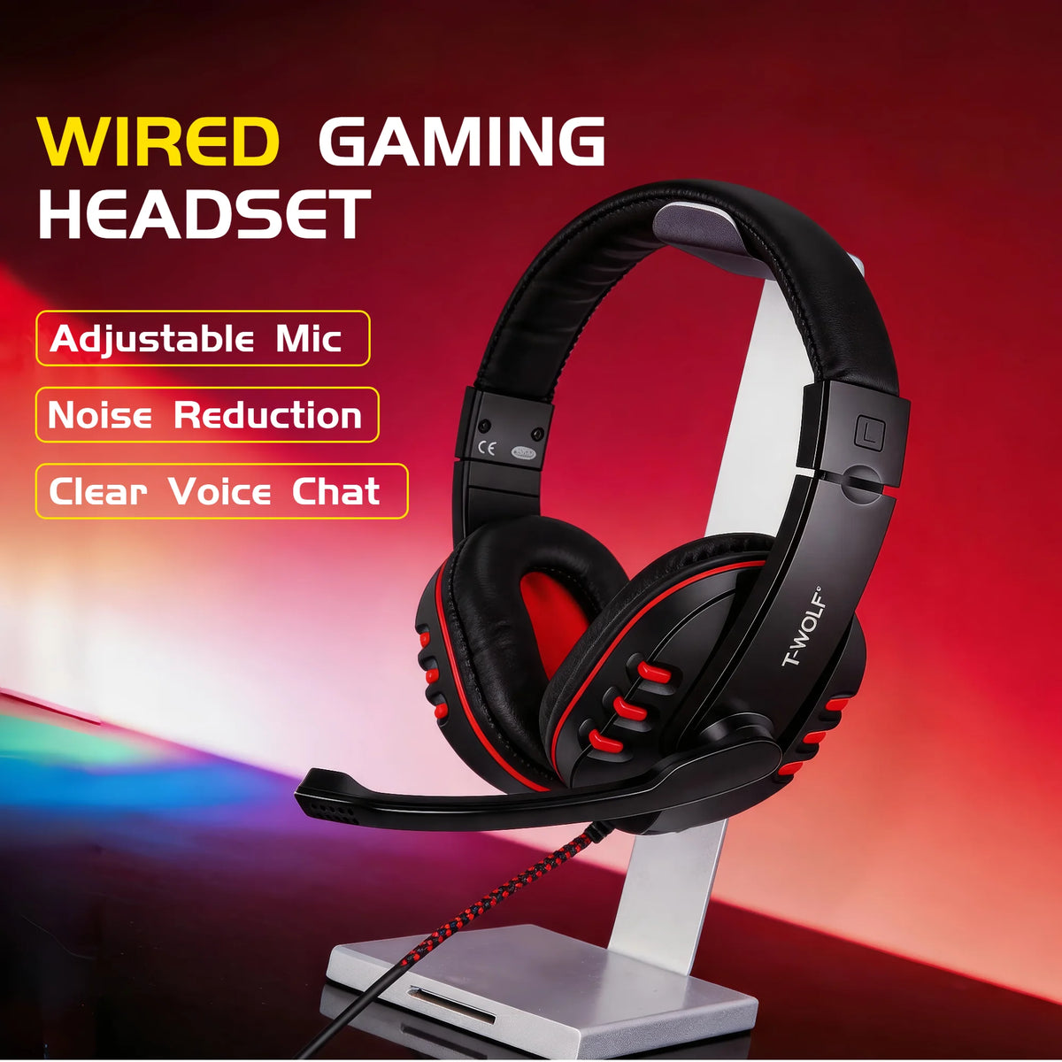 4 in 1 Gaming Combo Set RGB Keyboard Mouse Headset Large Mousepad Wired USB Rainbow LED Back to School PC Gamer Kit for Desktop Laptop