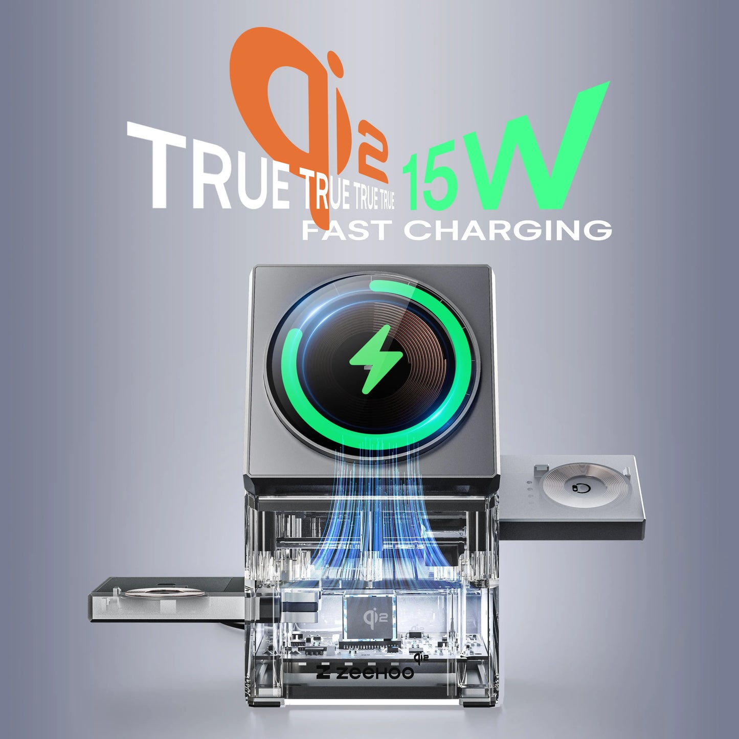 3-in-1 Rotatable Magnetic Wireless Charger Stand for iPhone 16 15 14 13 12 Samsung iWatch