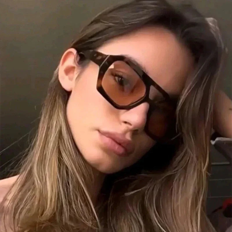 Fashion Sunglasses Luxury Designer Colored Lenses Sun Shade Glasses for Women