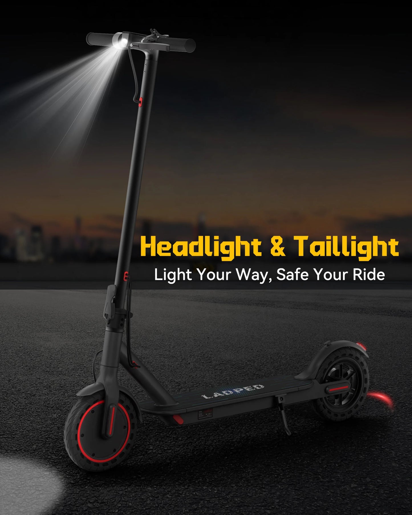 LP40 Electric Scooter 350W 19mph APP Smart Control 4 Speed Modes Foldable Electric Scooter