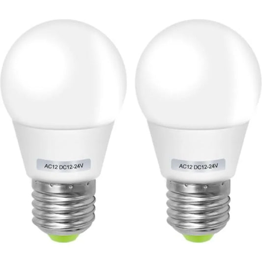 12v Light Bulb for RV Light E26 24V Led Bulb 3W Low Voltage Edison E26/E27 Base Bulbs Efficient for Off-Grid Solar Battery Syst