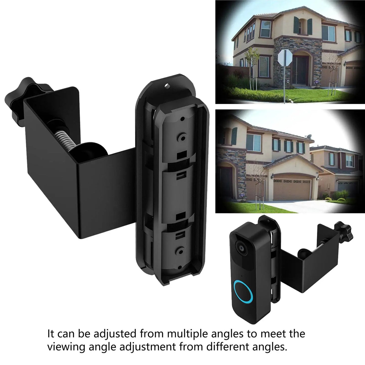 Doorbell Mount Mounting Bracket Cover Adjustable Door Mount Video Doorbell for Room House Office