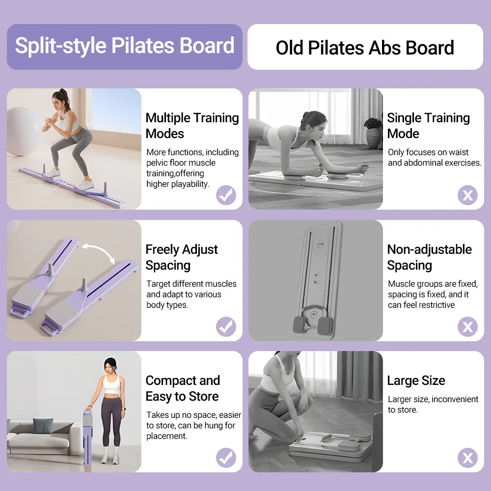 Abs & Ski Board - for Home Gym, Lightweight Full-Body Fitness