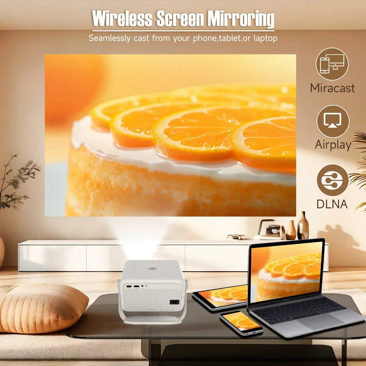 Magcubic 650ANSI L018 Projector 8K Native 1080P Auto Focus & Keystone Correction Android Portable Home Cinema