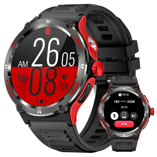 Smart Watch 3ATM Waterproof 1.53" New KT76 Men Sport With Compass
