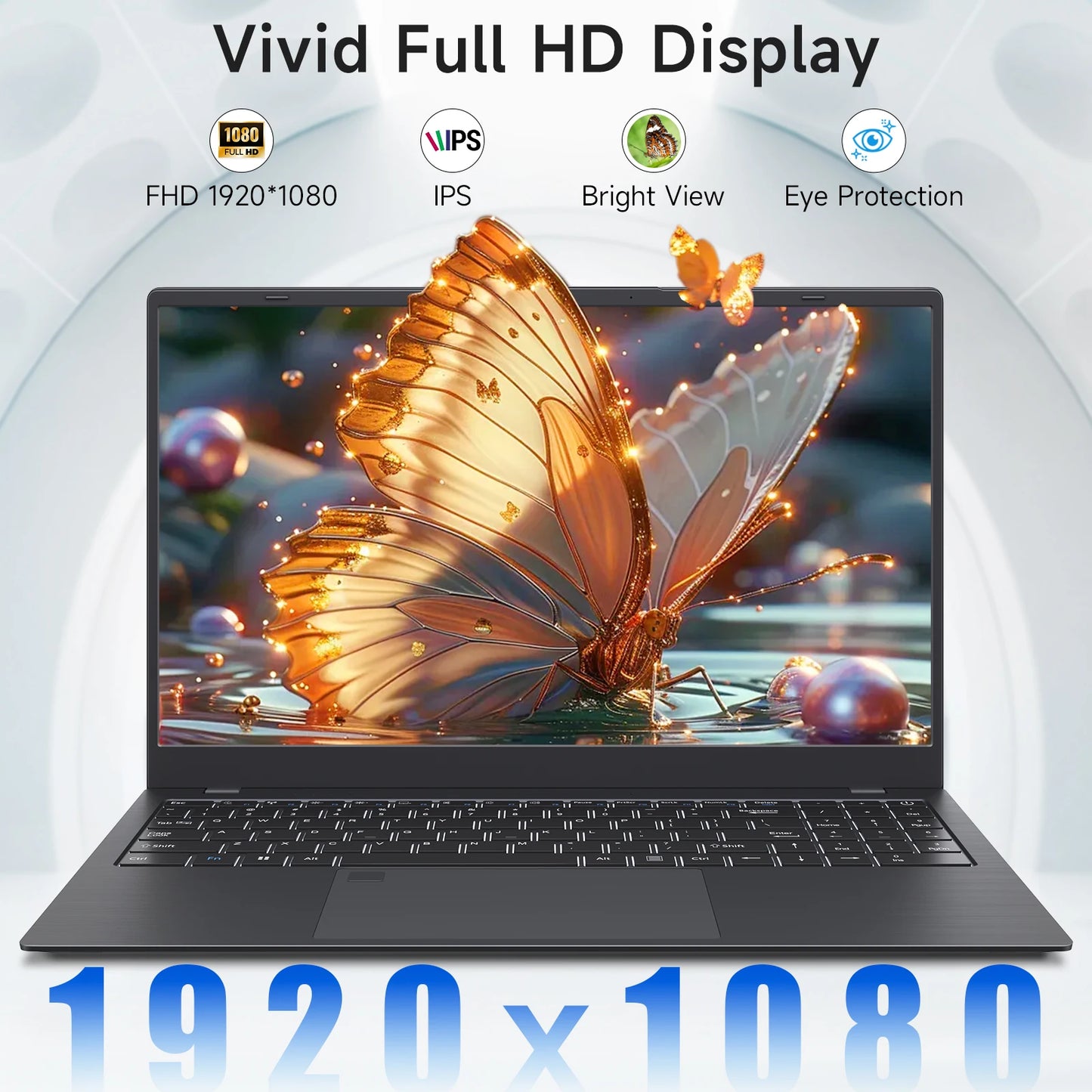 15.6 Inch Business Laptop Notebook PC CPU N5095 16GB RAM 1TB SSD Storage Windows 11