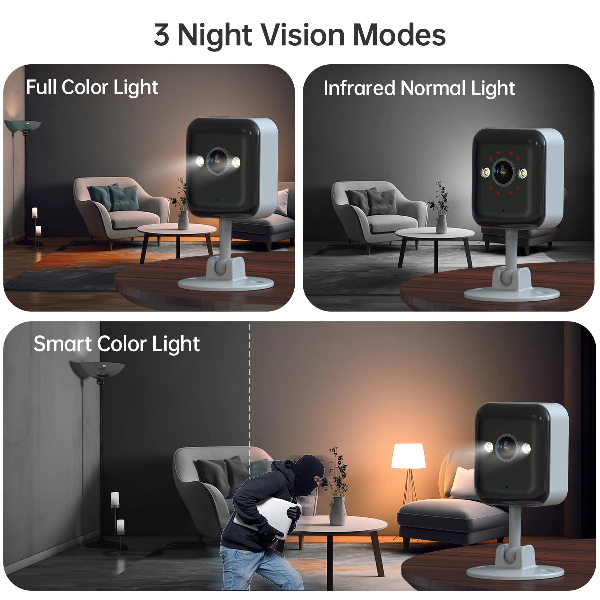 1080P Wireless Camera Outdoor Color Night  Surveillance Camera