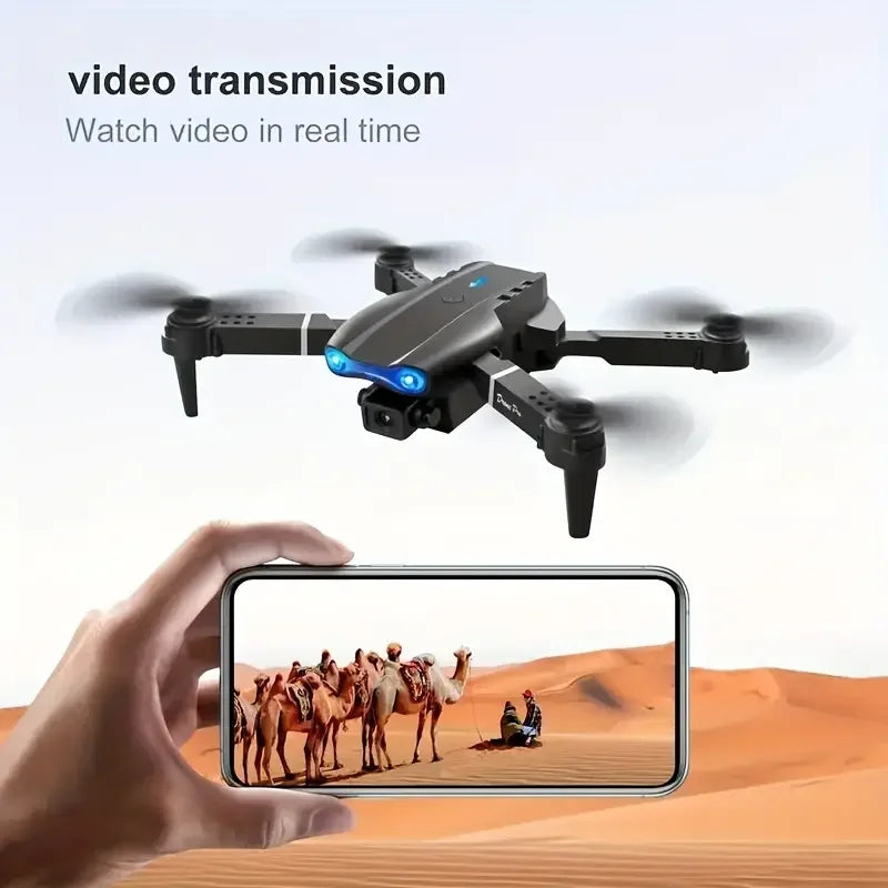 PRO Drone with Flash Dual Camera WIFI Helicopters
