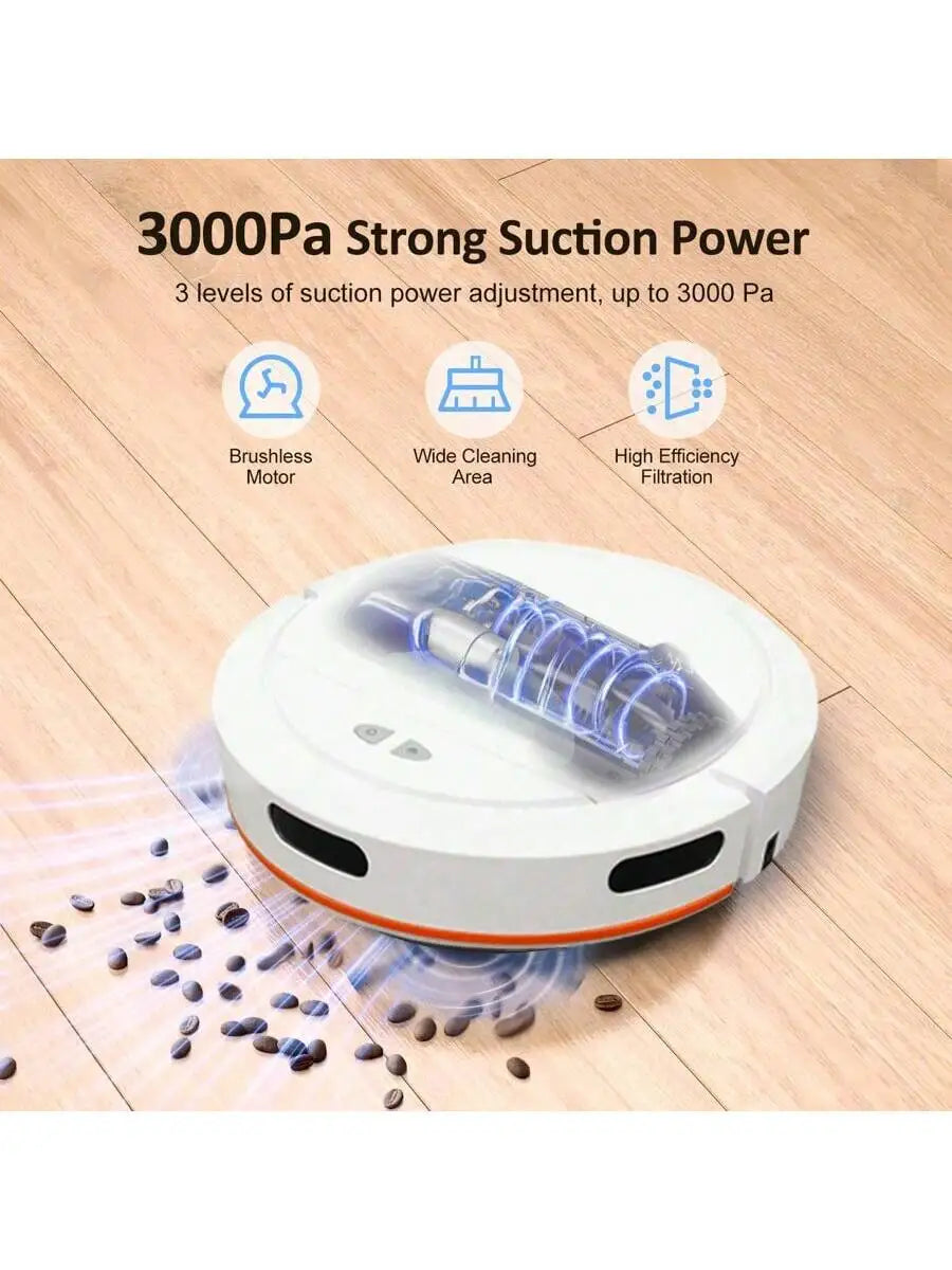 Smart, Wireless,  Multifunctional Vacuum Cleaner Robot With Powerful