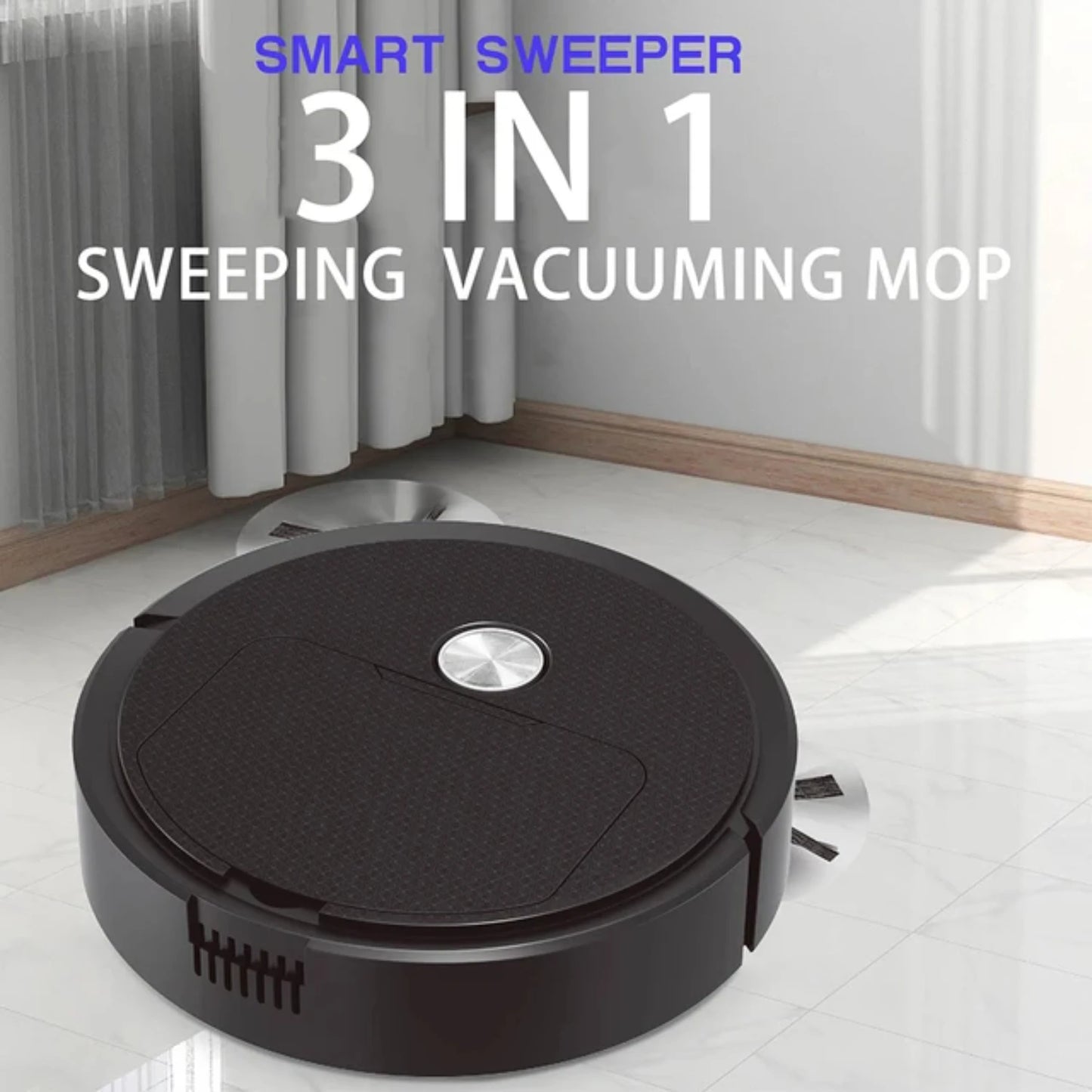 Efficient, Compact, 3-in-1 Wireless Robot Vacuum Cleaner