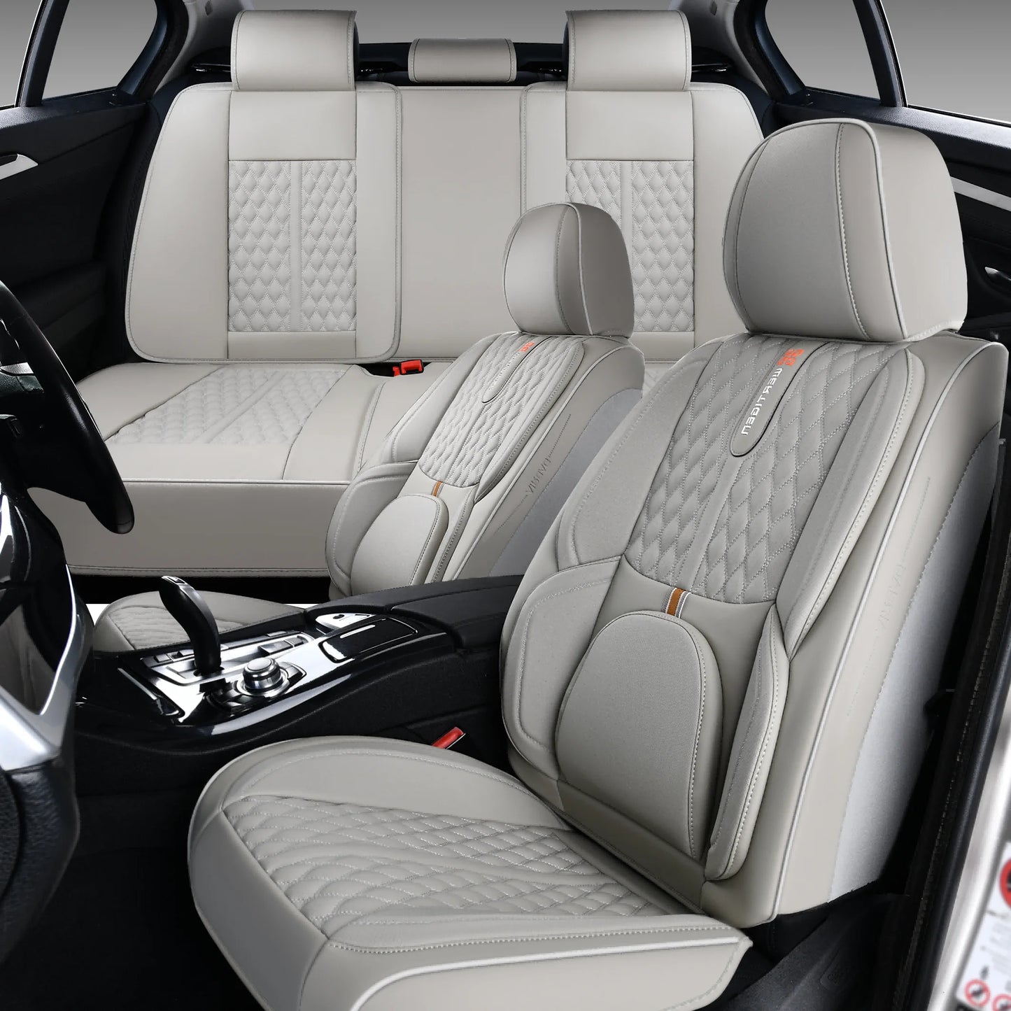 Car Seat Covers For Toyota 4runner/Camry/Corolla/Prius/Tundra/Venza/Yaris,Waterproof Leather， 5-Seat Full Set