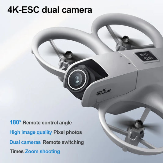 Best-Selling GT3 Drone with HD Dual Camera 180° Upward Shooting,