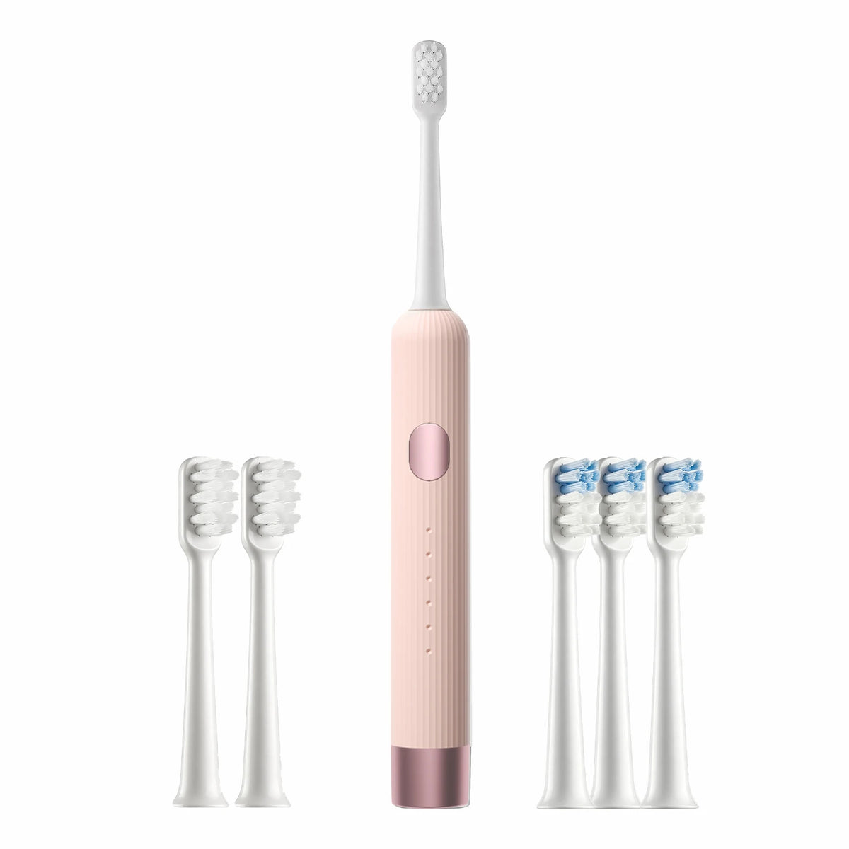 DOCO LAB Wave Electric Toothbrush Oscillation Vibration Sonic Electric Toothbrush for Adults USB-C Rechargeable Smart 6 Modes Long Battery Life with 5 Brush Heads