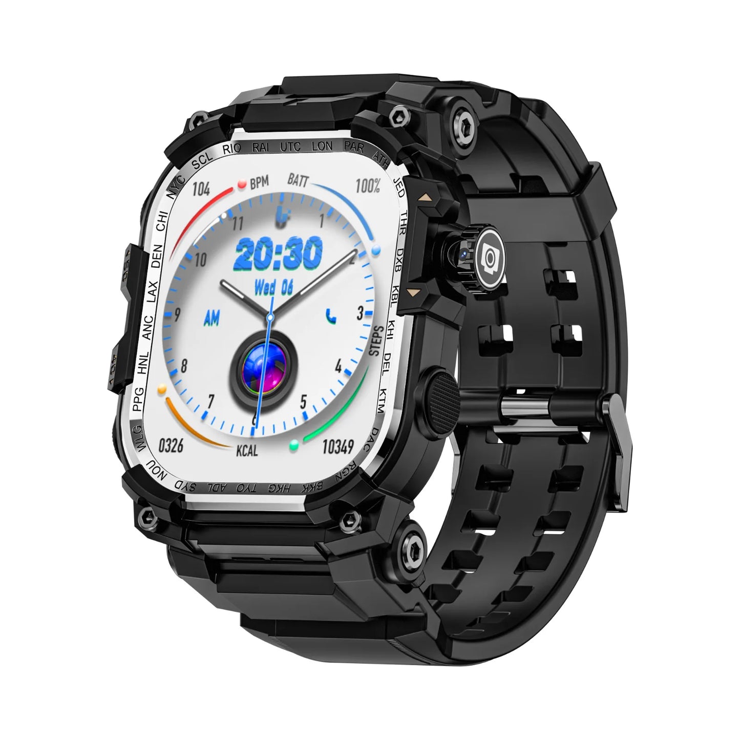 7 MAX Android Smart Watch Phone Amoled Touch Screen Rotating Camera Wifi 4G SIM Card Watch Outdoor Fitness Tracker