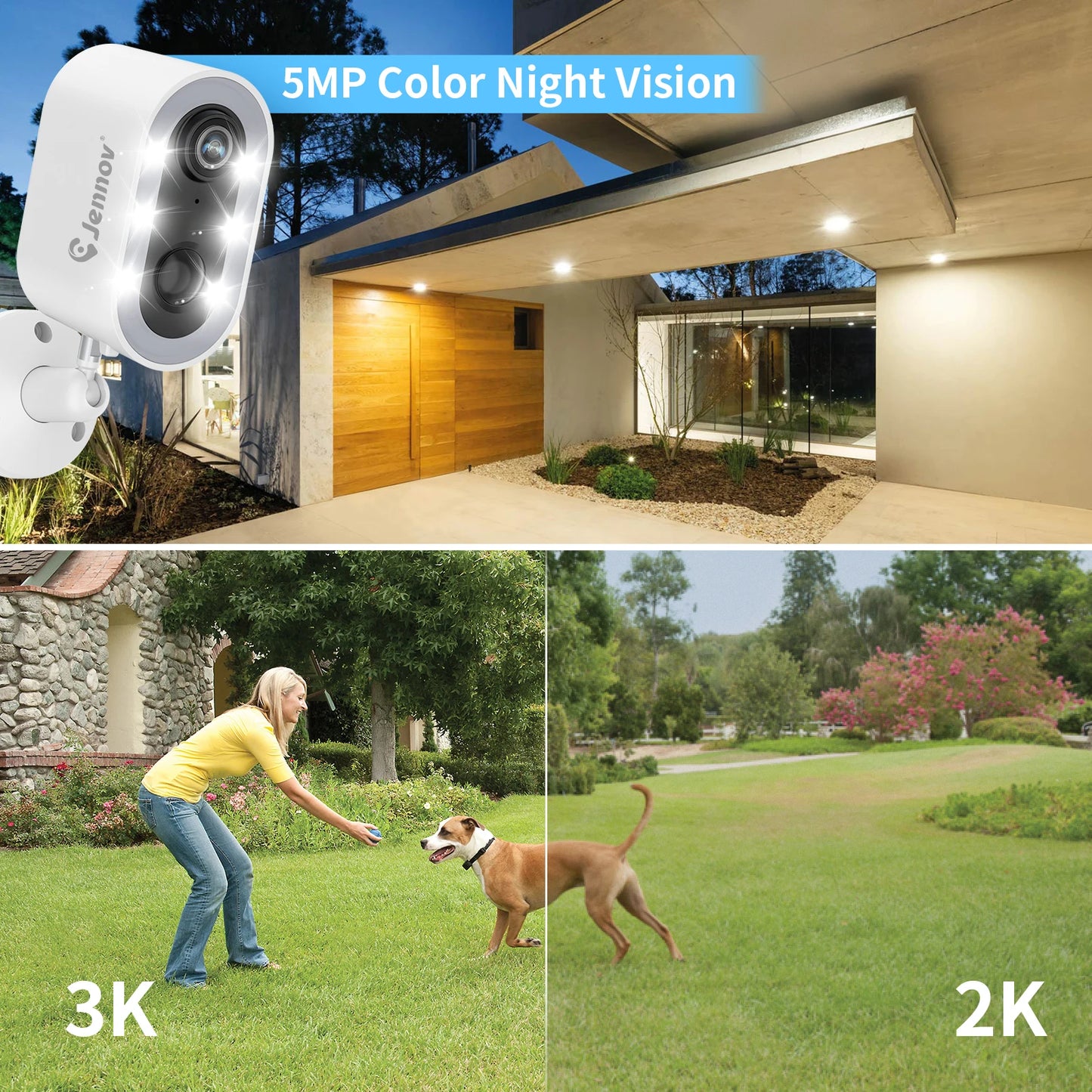 Jennov 5MP Security Camera Wireless WiFi Camera