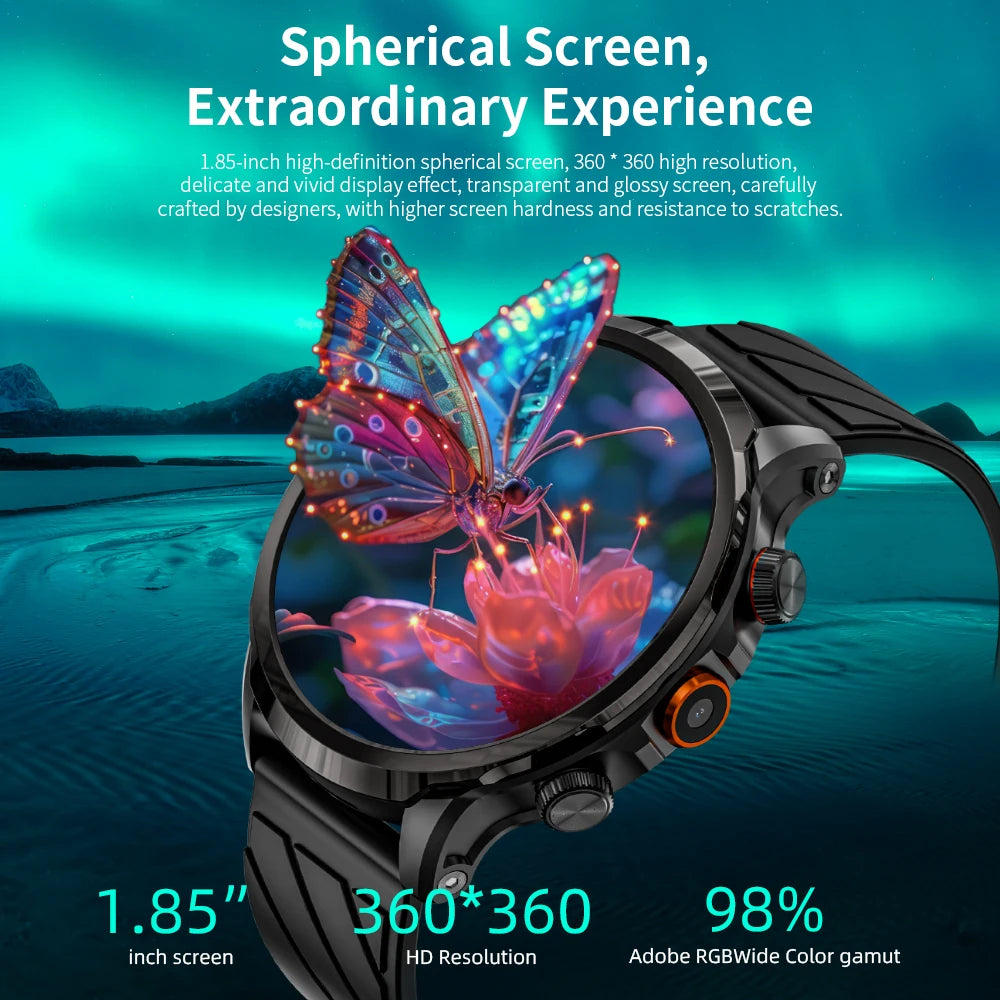 APPLLP 8 PRO Android Smart Watch Phone Big Round Screen Wifi 4G Network Watch Camera Smartwatches
