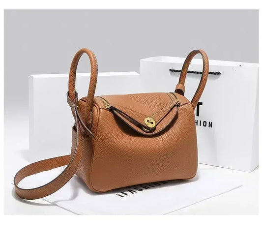 Genuine Leather Lady Lindi Bag Large Shoulder Bag for Women Cute Ladies