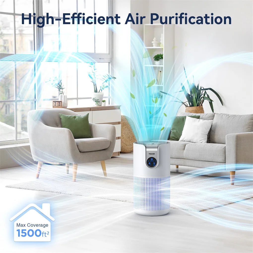 Tenker Air Purifier for Home Large Rooms Up to 1500ft² with Aromatherapy, HEPA Air Purifier