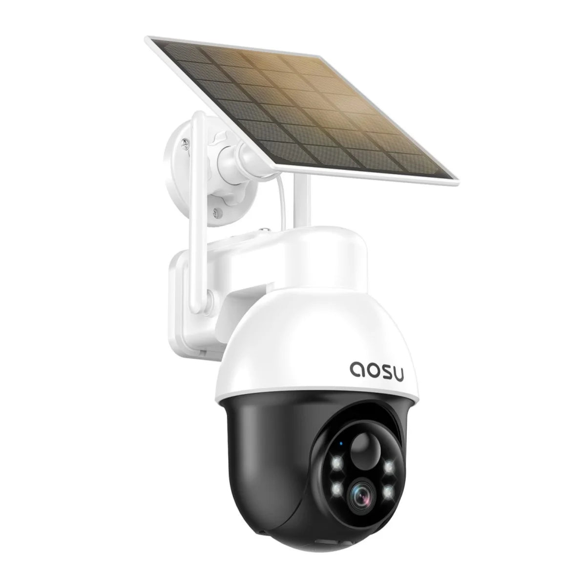 3MP PTZ Solar Security Camera 5000mAh Battery Wireless 2.4Ghz WIFI