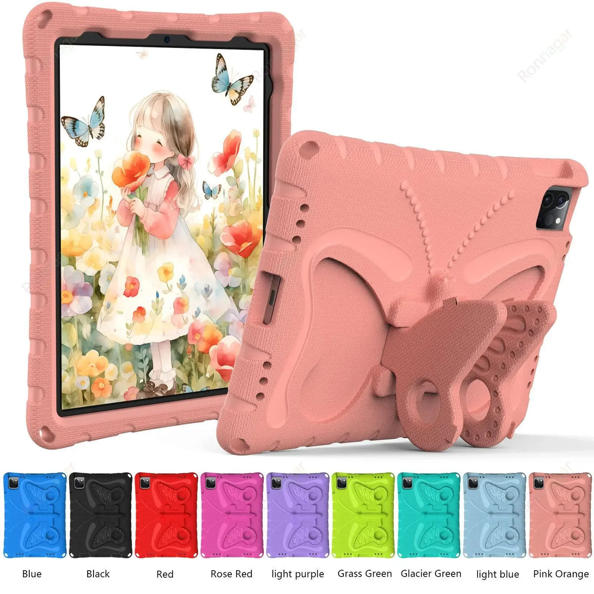 3D EVA Butterfly Case for iPad Air 11 Inch M2 2024 Pro 11 M4 iPad 10.2'' 7 8 9 10th Gen iPad Air 4 5 6  Mini 1 2 3  4 5 6 7 Case