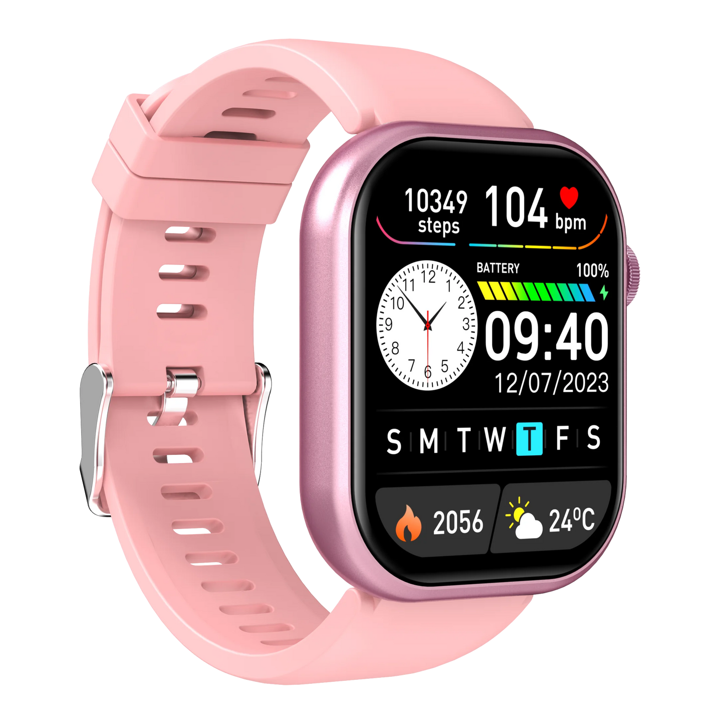 Smart watch with full touch screen, Bluetooth calling,
