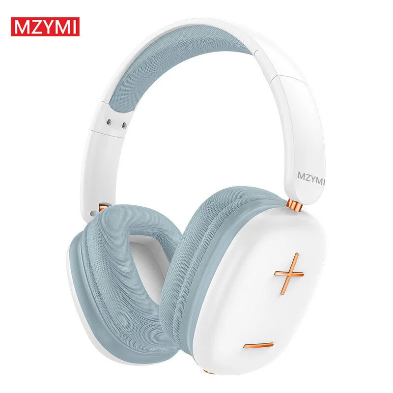 MZYMI Bluetooth5.3 Headband Headphones B300 Wireless Headset 3.5mm Socket Waterproof Sport Earphones With Mic For Phone PC
