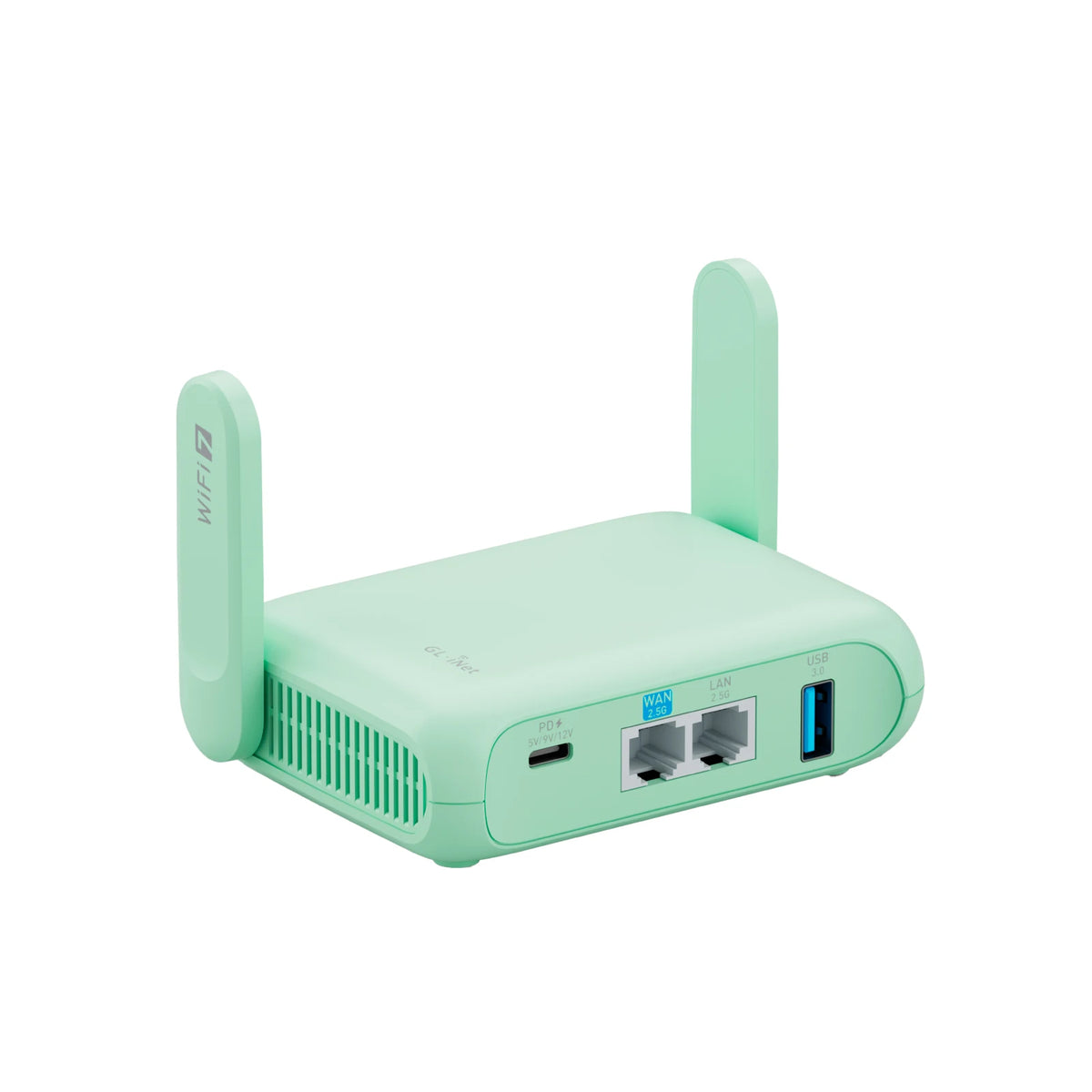 GL.iNet Beryl AX(MT3600BE) Travel Router, 3.5Gbps Wi-Fi, 1100Mbps WireGuard VPN, Dual 2.5GbE Ports, USB-C, Supports 120+ Devices
