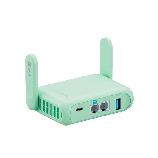 GL.iNet Beryl AX(MT3600BE) Travel Router, 3.5Gbps Wi-Fi, 1100Mbps WireGuard VPN, Dual 2.5GbE Ports, USB-C, Supports 120+ Devices