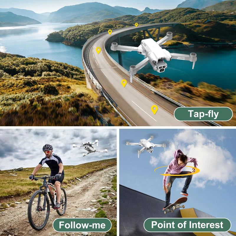 drone, 8K camera intelligent obstacle avoidance, optical flow positioning precise hovering shooting,