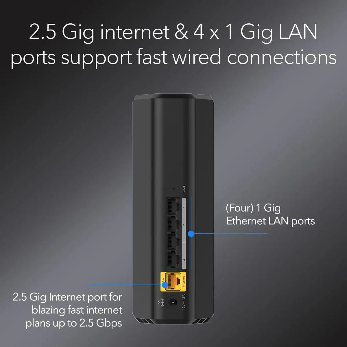 BE3600 Dual-Band WiFi 7 Router – Up to 3.6 Gbps, Covers 2,000 sq. ft., 50 Devices, 2.5 Gig Internet Port