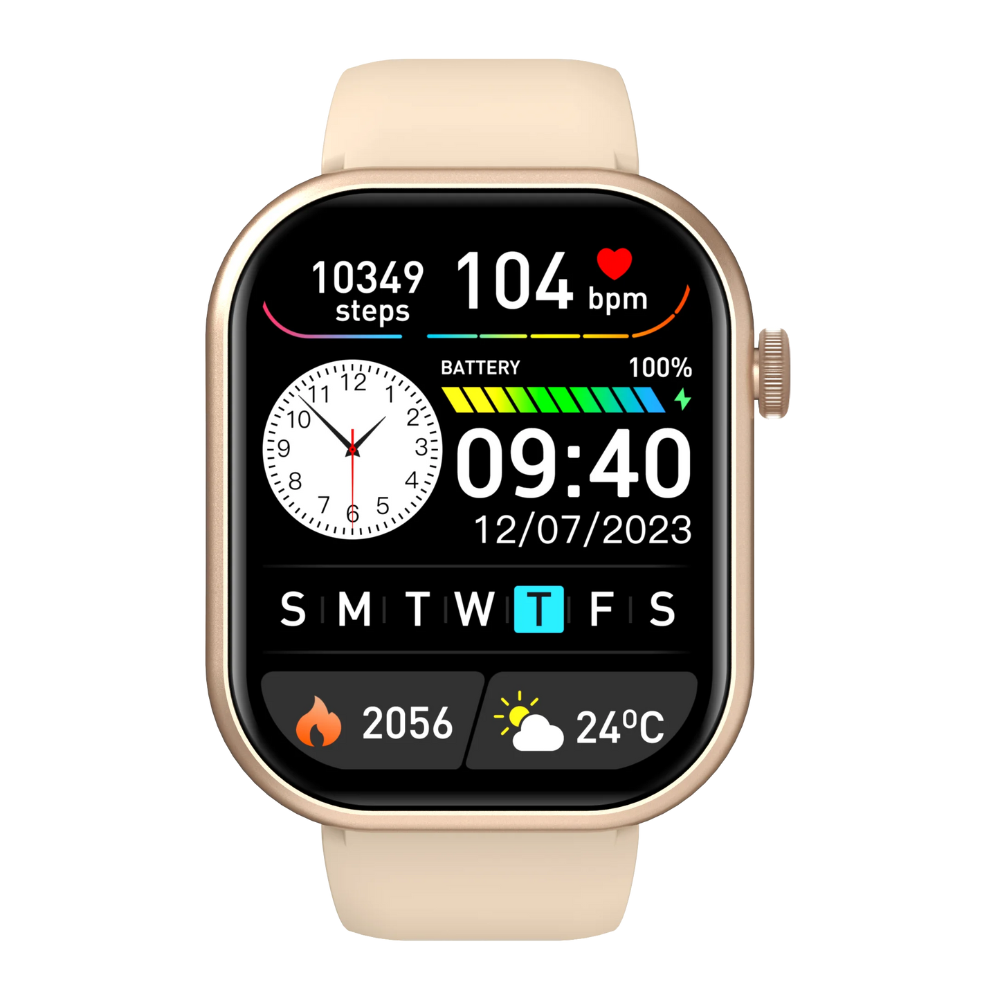 Smart watch with full touch screen, Bluetooth calling,